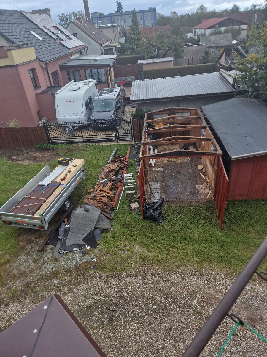 Plechová garážová vrata dvojkřídlá - 4