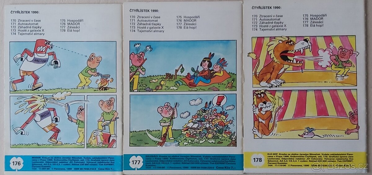 ČTYŘLÍSTEK - KOMPLETNÍ ROČNÍK 1990 - 4