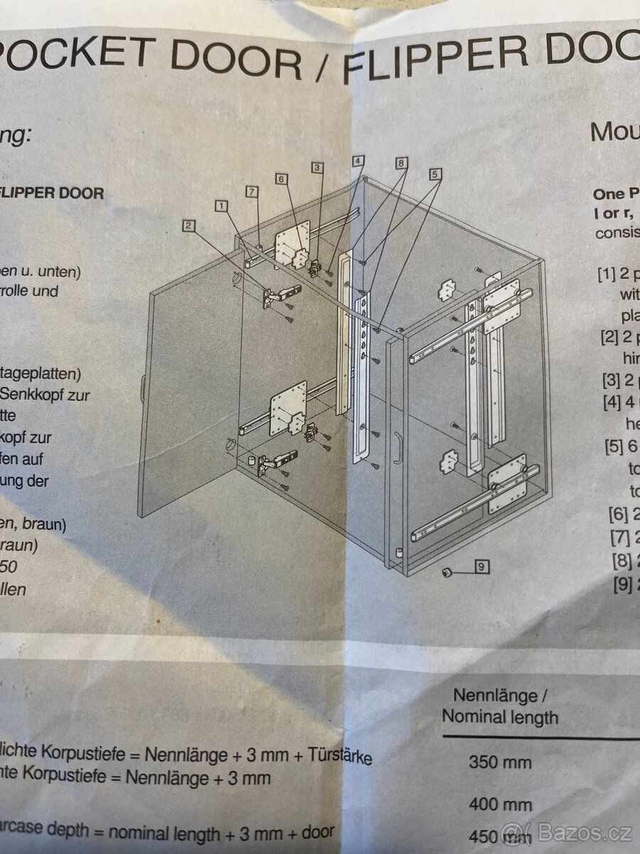 Kování otvíravé a zasouvací - 4
