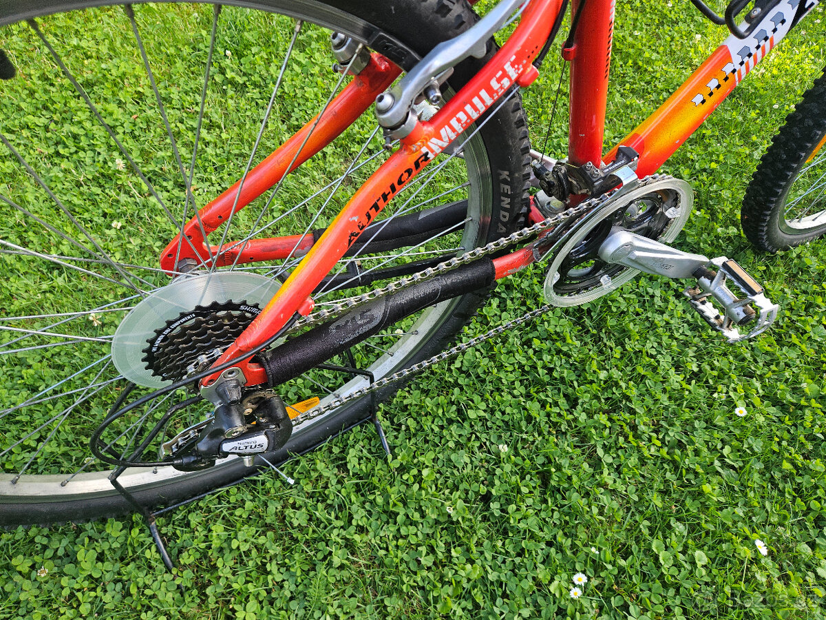 Menší 26" horské hliníkové kolo AUTHOR, rám 15" po servisu - 4