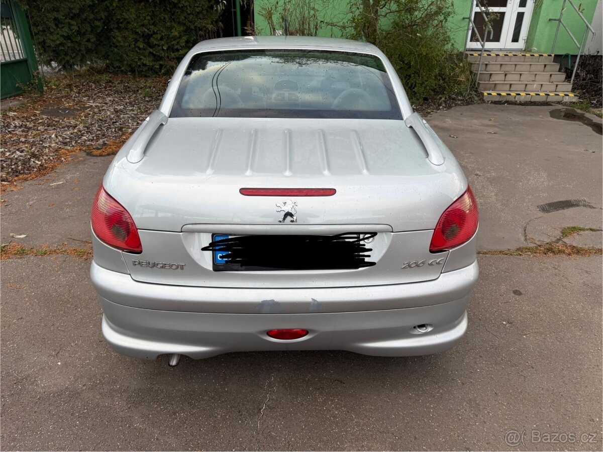 Peugeot 206 CC 1.6 benzín kabriolet - 4