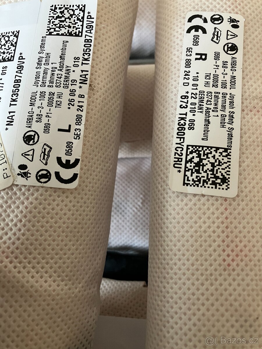 sedackovy airbag predni levy SKODA octavia 4 IV - 4