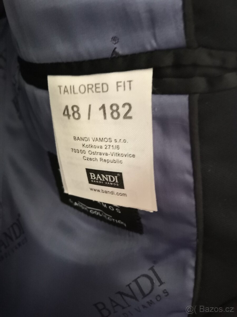 PÁNSKÝ OBLEK zn. BANDI vel. 48/182 - 4