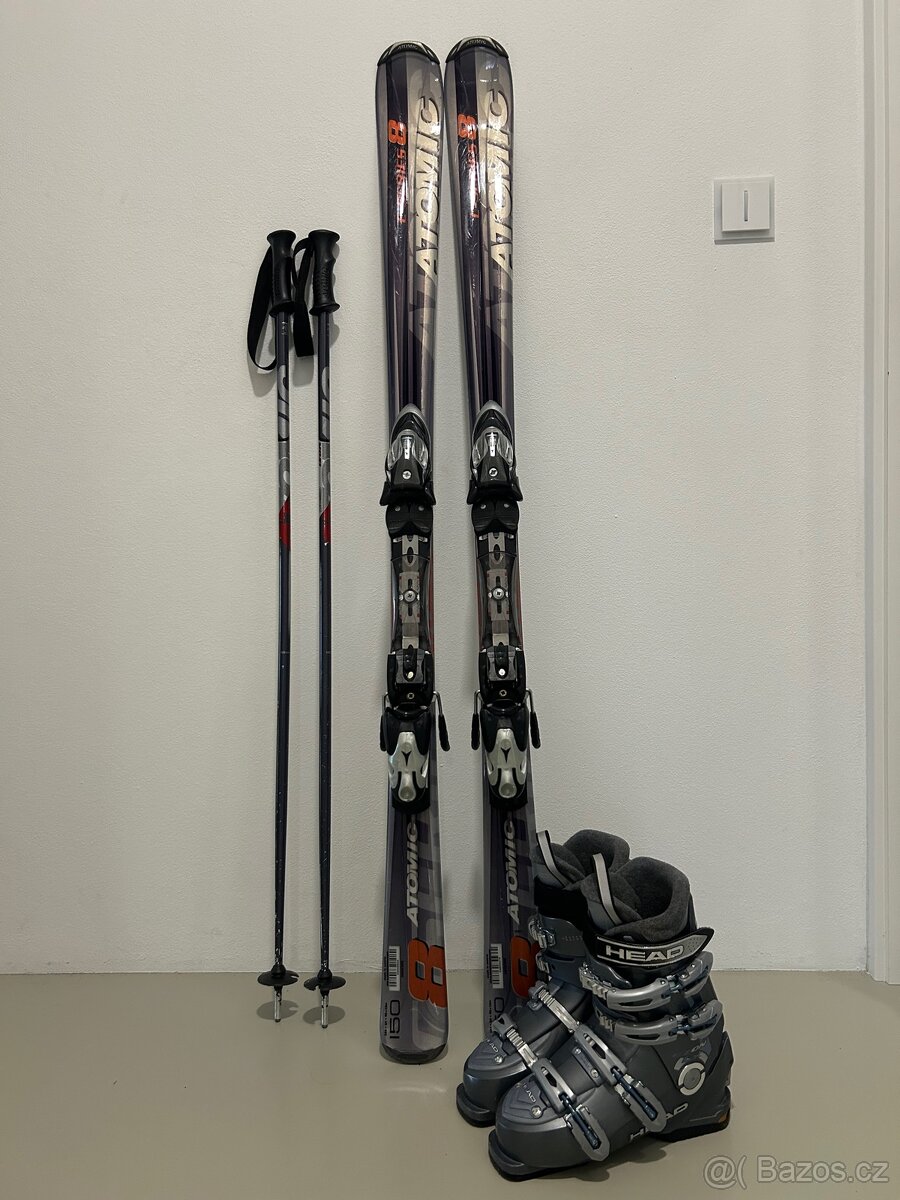 Lyže Atomic series 8 vel. 150 + hůlky 120 - 4