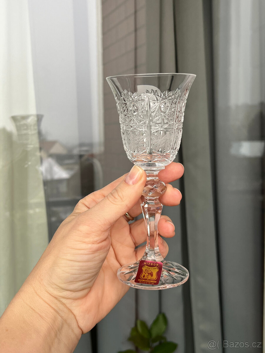 2x broušená sklenice na likér 70ml, Ruckl Nižbor - 4