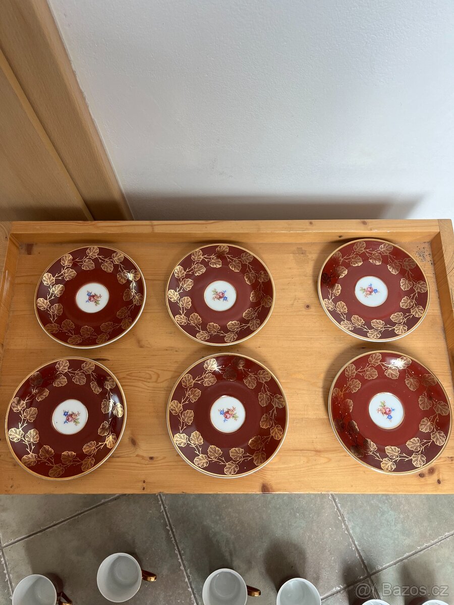 PORCELÁN JSK HRNEK S PODŠÁLKEM 6KS - 4