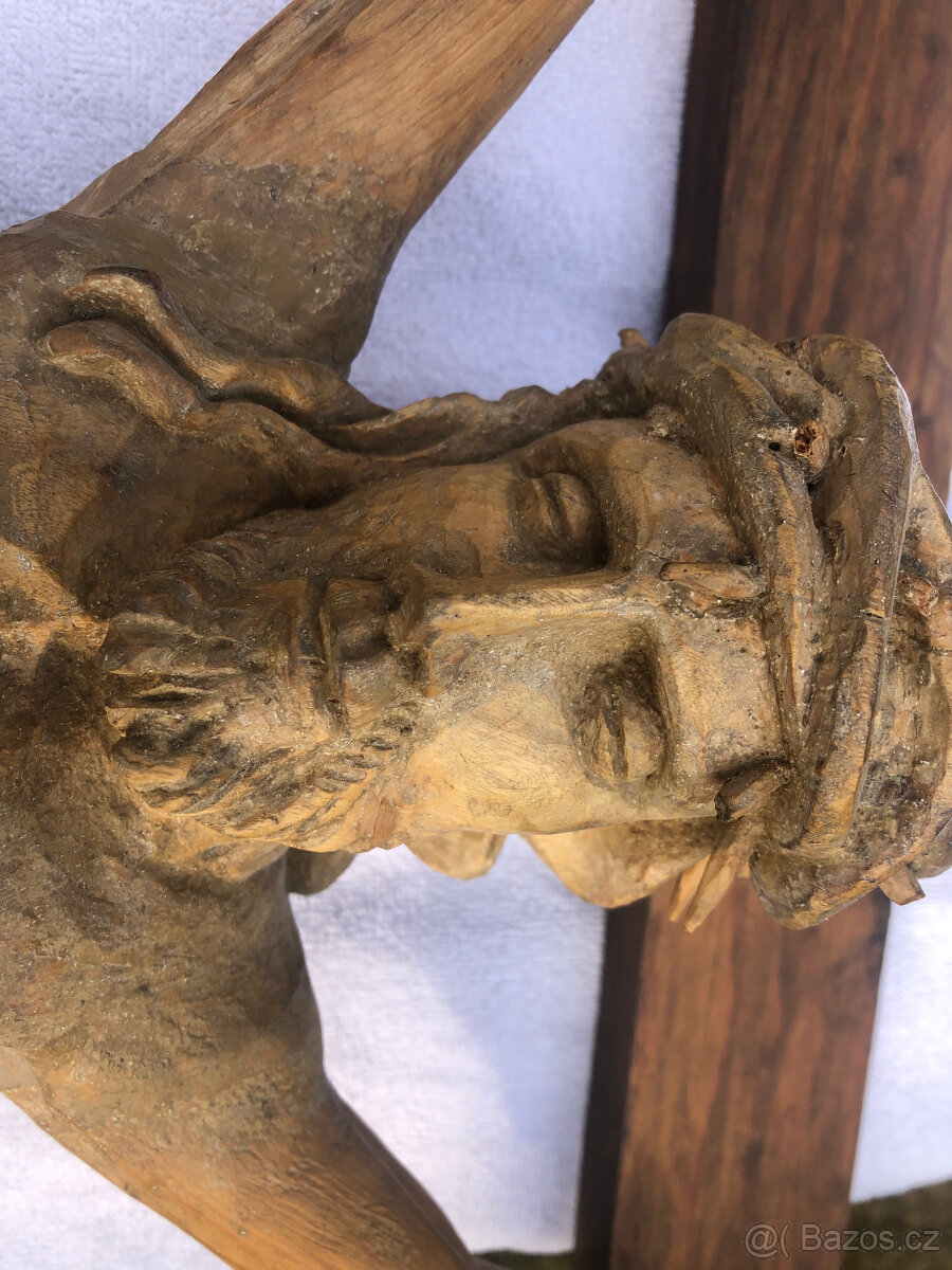 JEŽÍŠ DŘEVĚNÁ PLASTIKA - 4