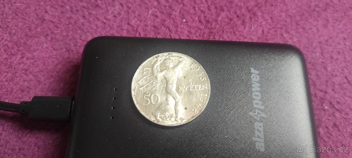 STRIBRNA MINCE 50,-KČS 5.KVETEN 1945-48 - 4