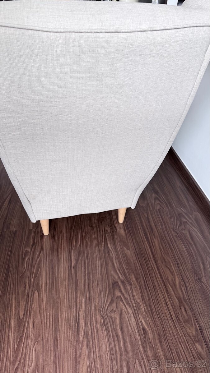 Křeslo ušák ikea s podnoží - 4