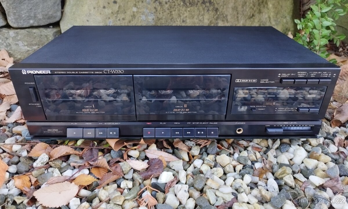 Kazeták, Double Tape deck PIONEER CT-W330 - Malaysia - 1990 - 4