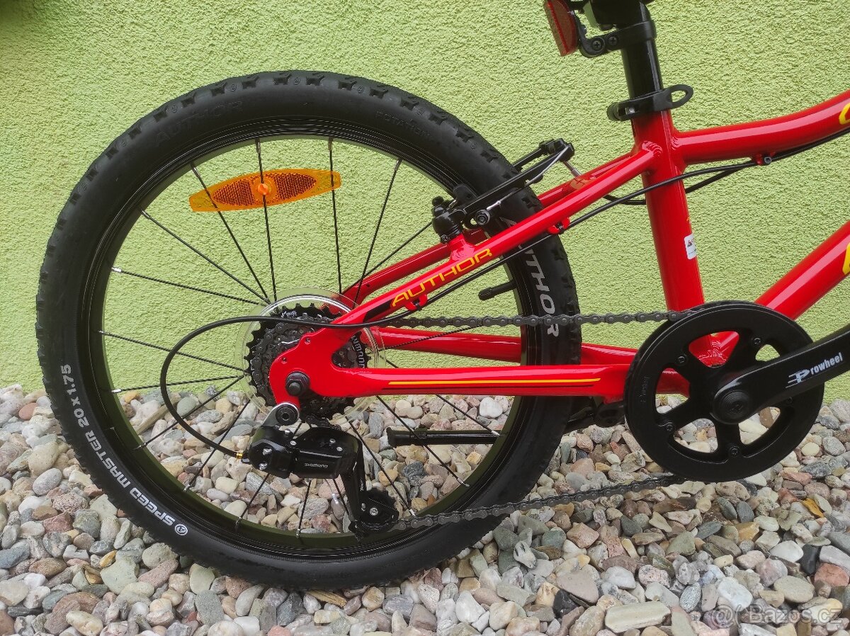 Značkové kolo Author Cosmic 20" (červená/žlutá) - 4