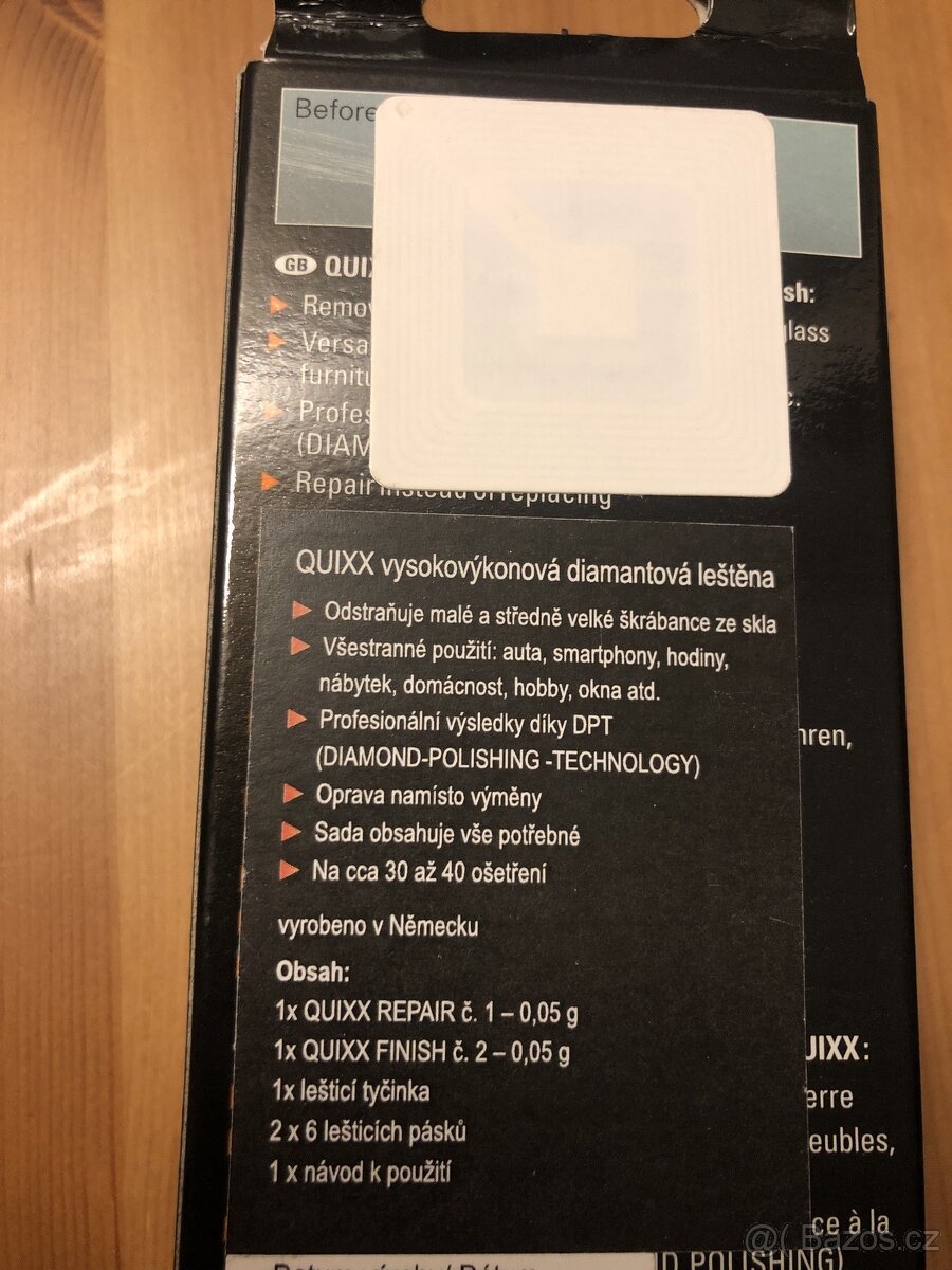 Quixx Glass Scratch Remover sada na opravu skla - 4