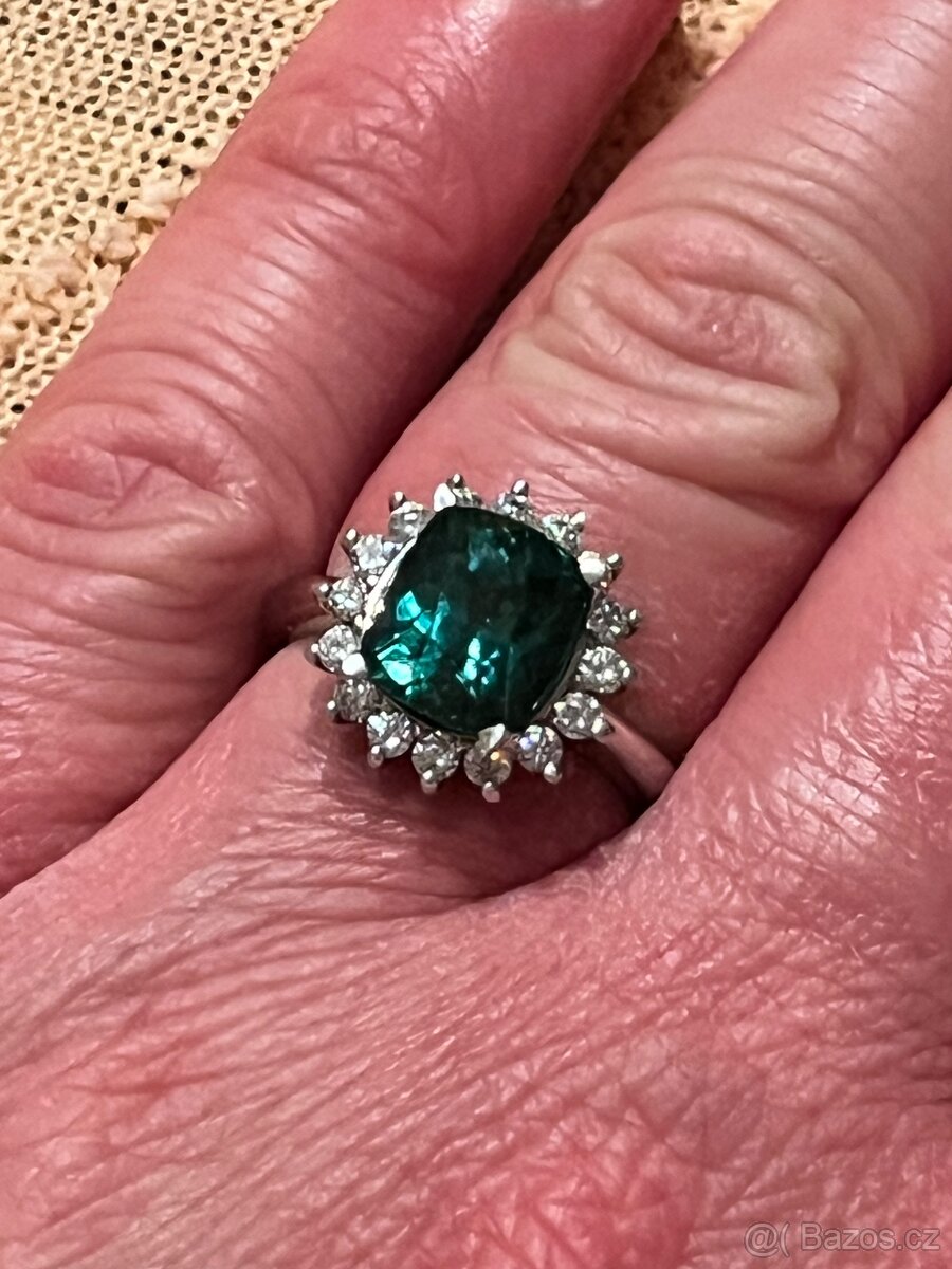 Zlatý prsten korbička 585 - 4