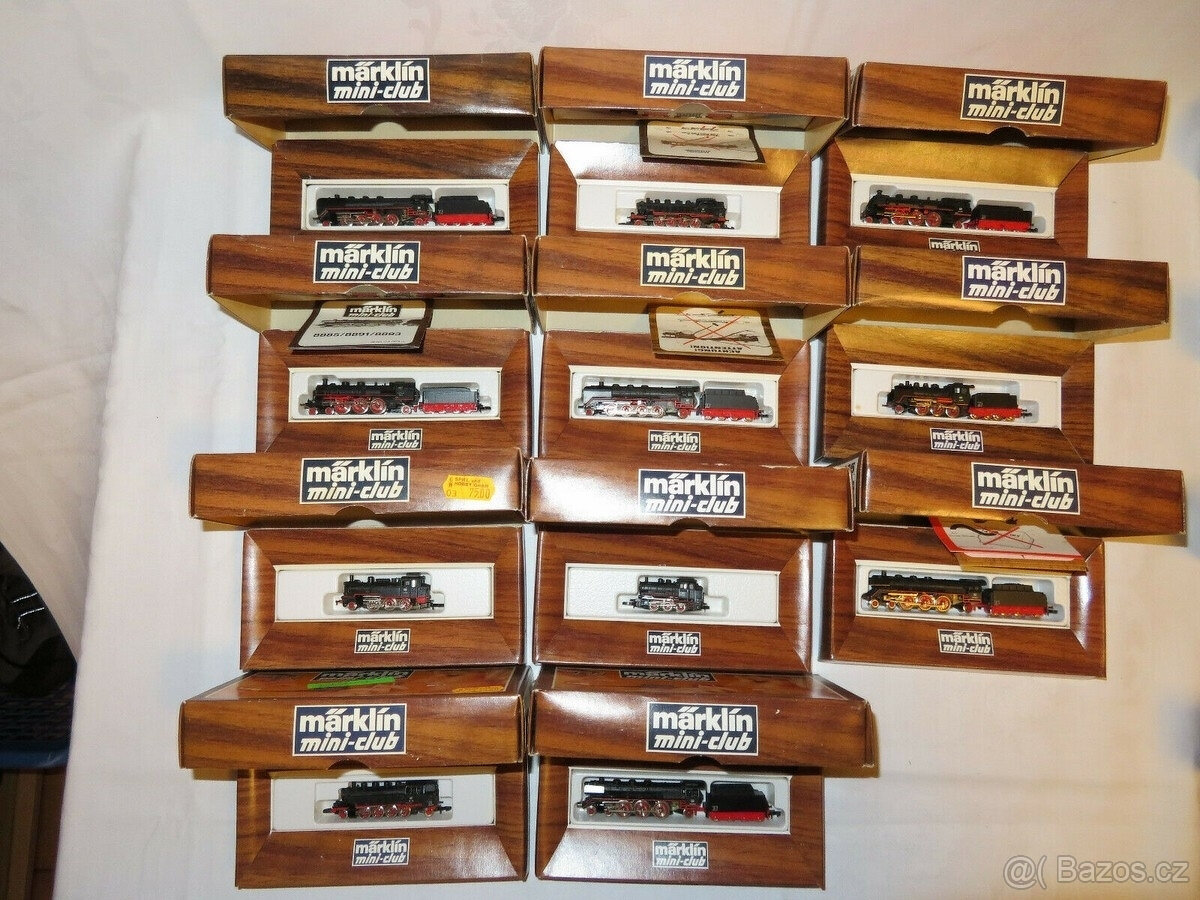 Sada 213 kusů lokomotivy Märklin Z-rail Mini-Club 57x - 4