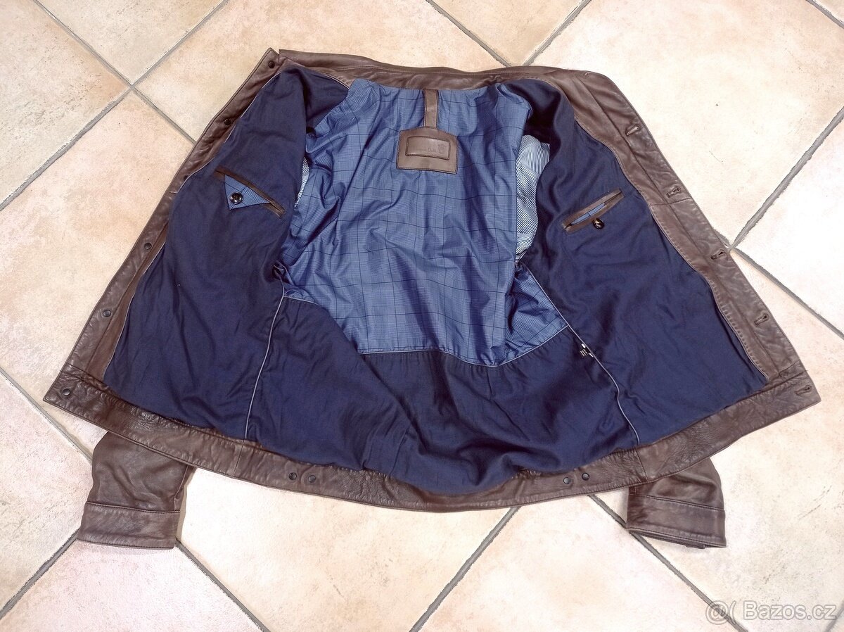 Kožená bunda Massimo Dutti - XL - jako nová - 4