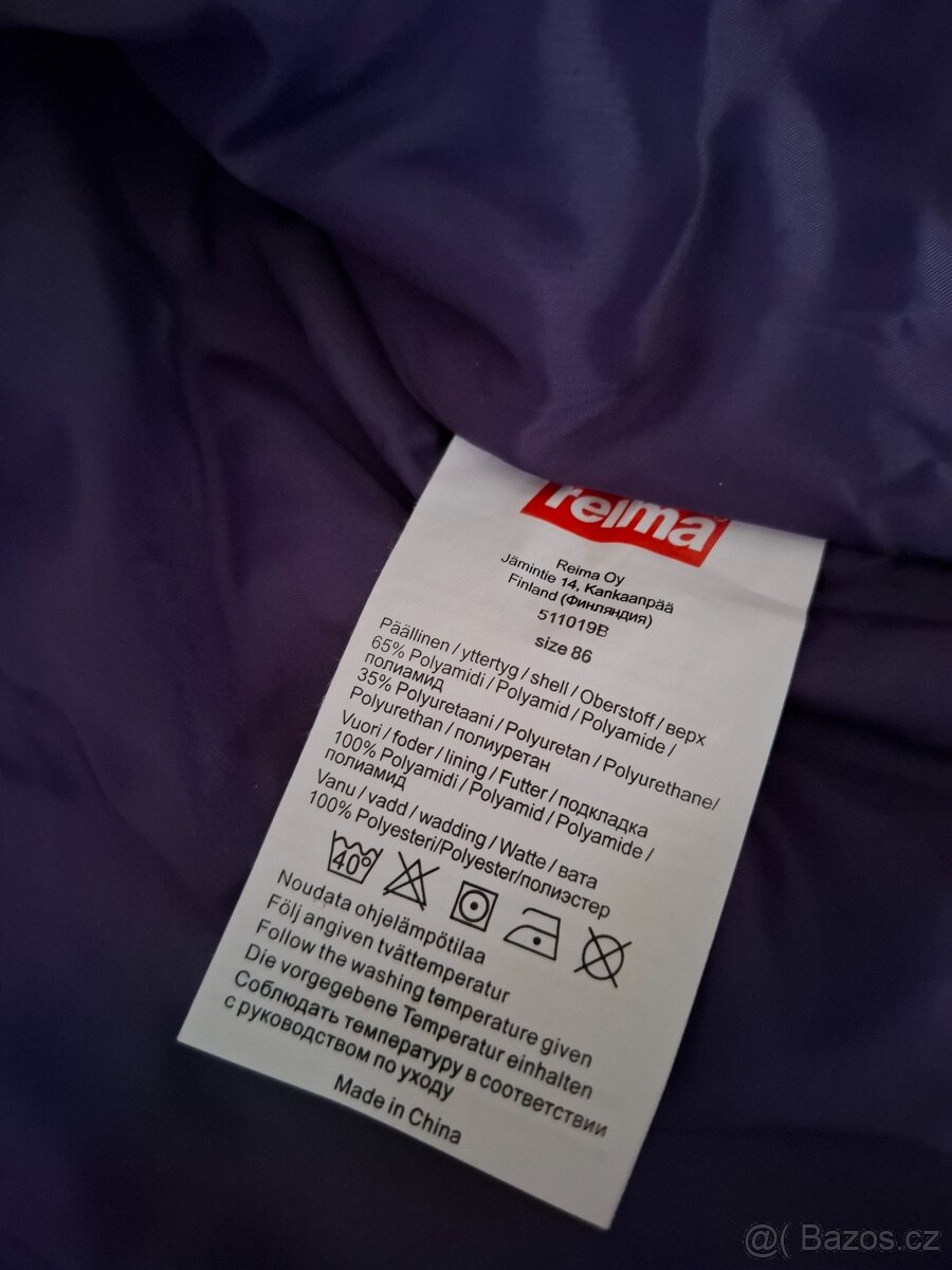 Nová lyžařská bunda Reima vel. 86 - 4