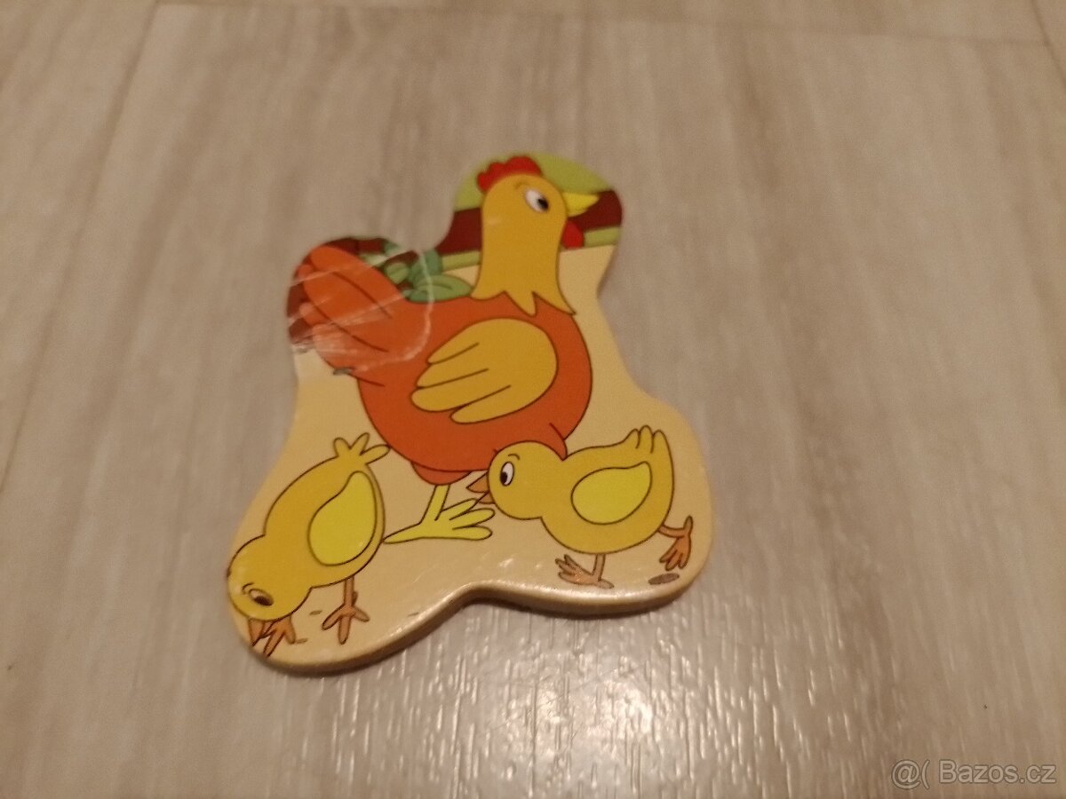 Dřevěné hodiny a zvířecí vkládačka - 4