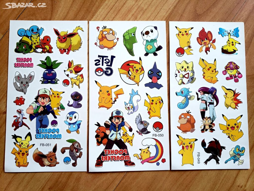 dětské tetovačky Pokemon / Pokémon - 4