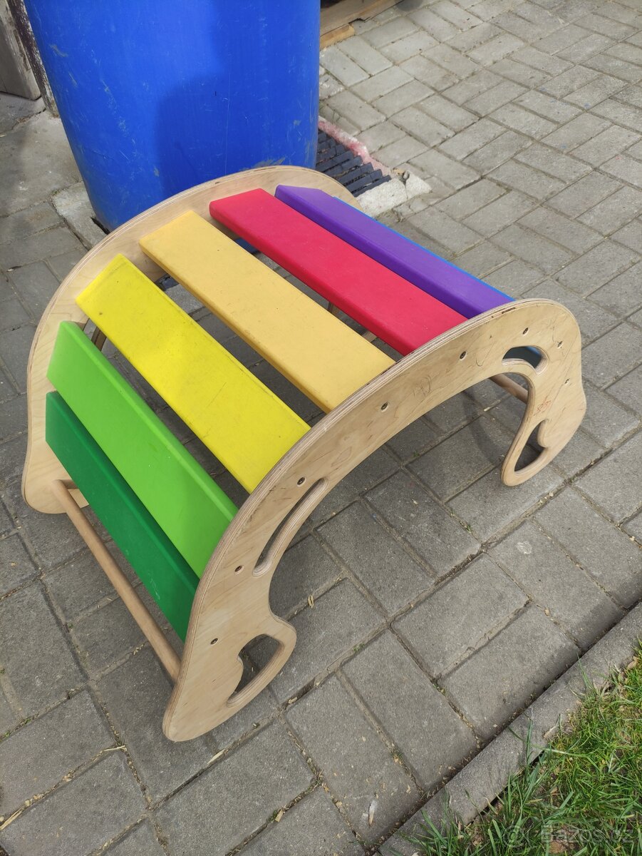 HINTA dětská houpačka duhová - 4
