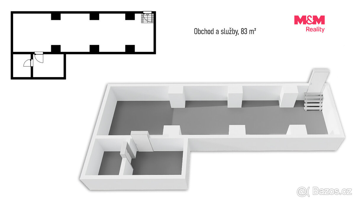 Prodej obchod a služby, 83 m², Praha - 4