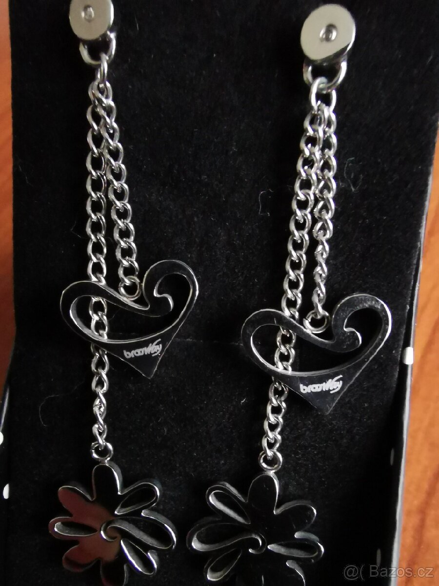 Dámské náušnice z rhodiovaného stříbra - 4