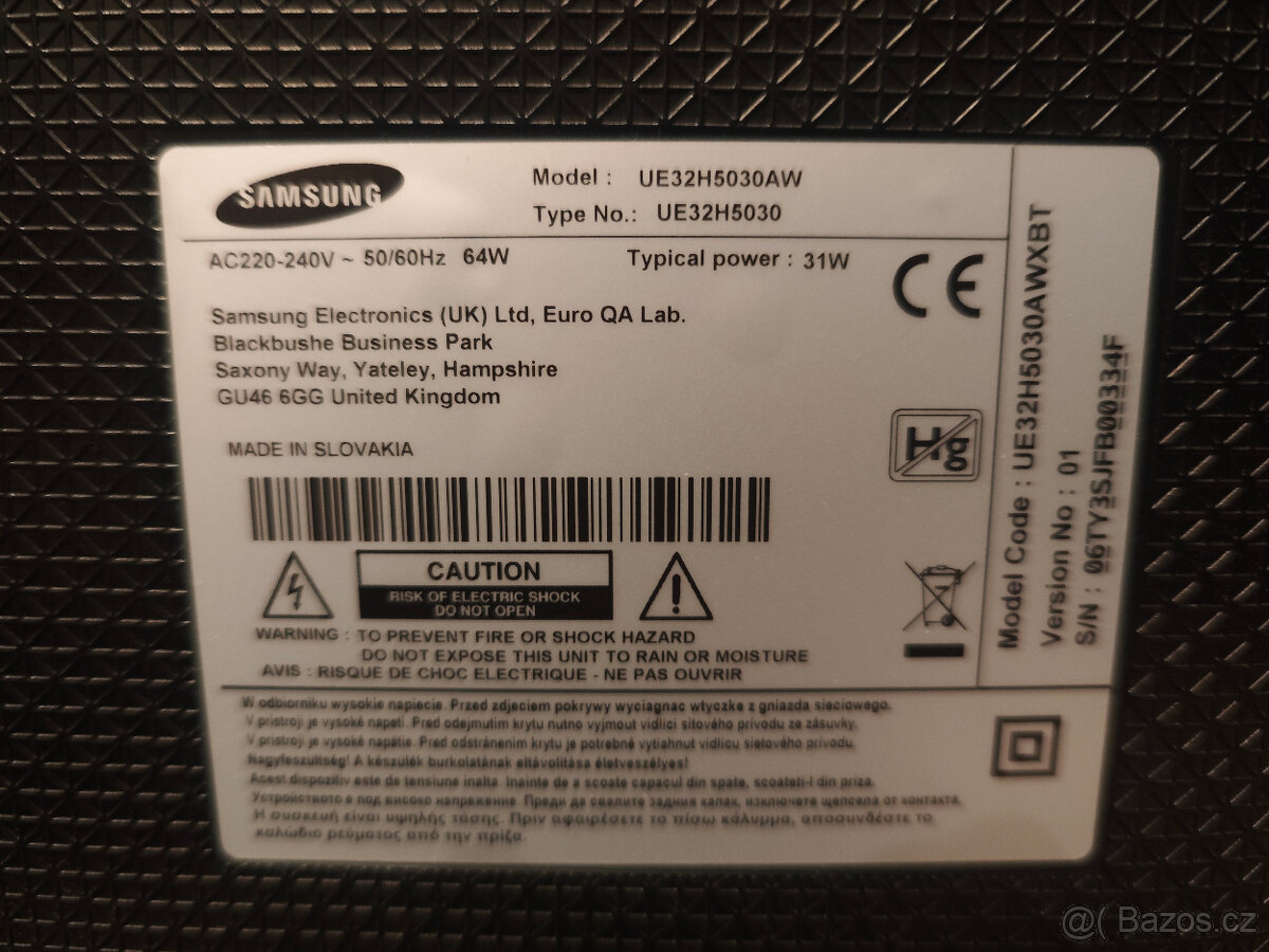 TV Samsung 80 cm (není to smart TV) - 4