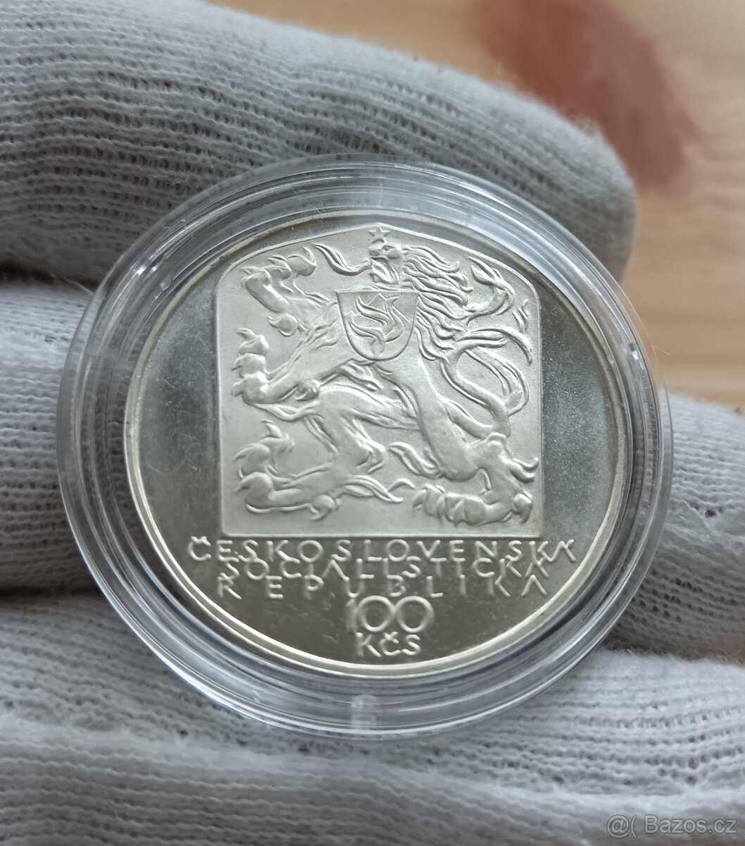AG pamětní mince 100kčs Ján Botto 1979 Proof - 4