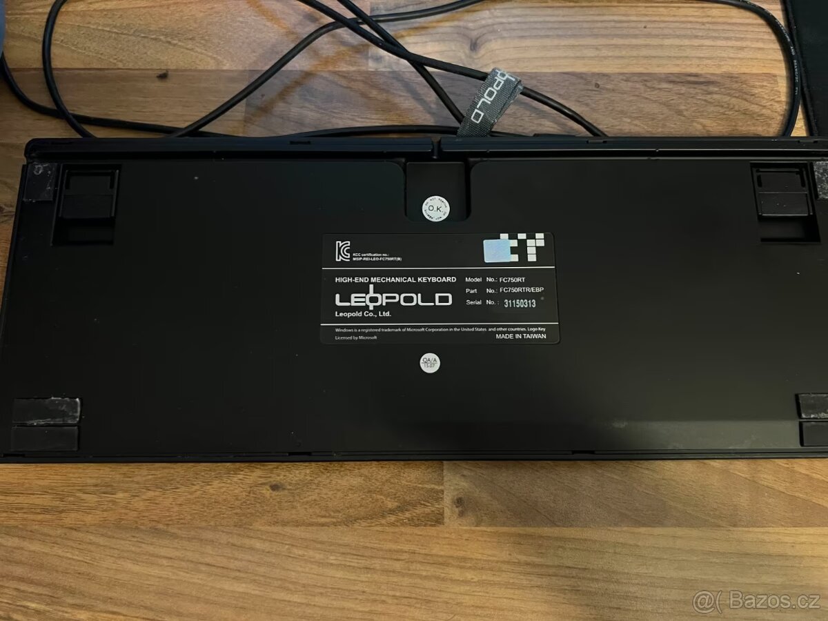 Leopold FC750RT TKL mechanicka klavesnice Cherry MX Red - 4