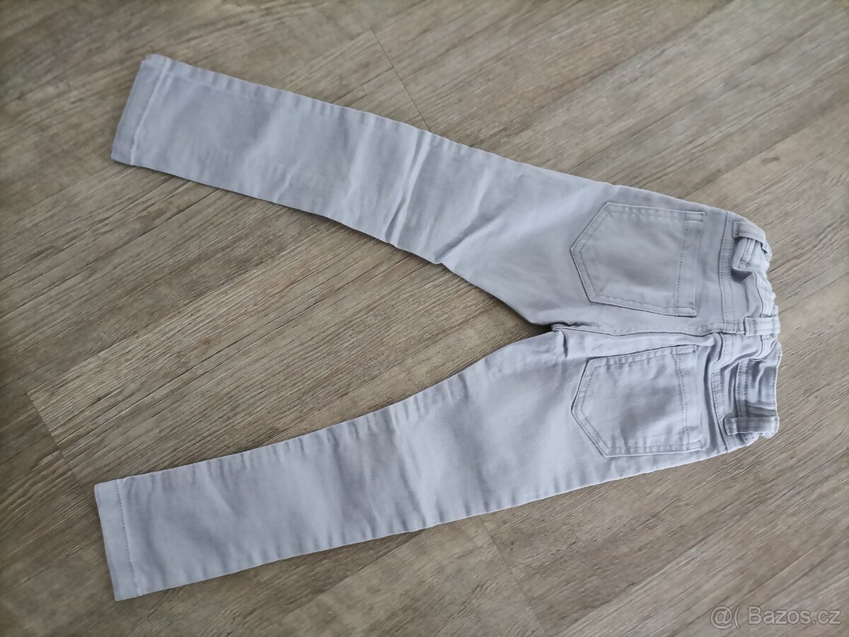 Dívčí kalhoty, rifle, vel. 116, 122, 6 let - 4