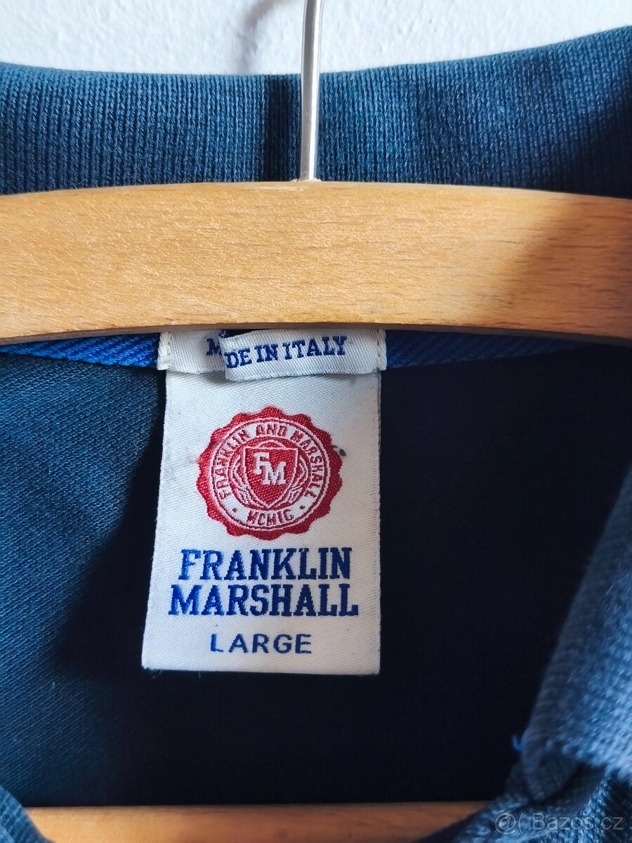Tmavě modré polo tričko Franklin & Marshall – Velikost L - 4