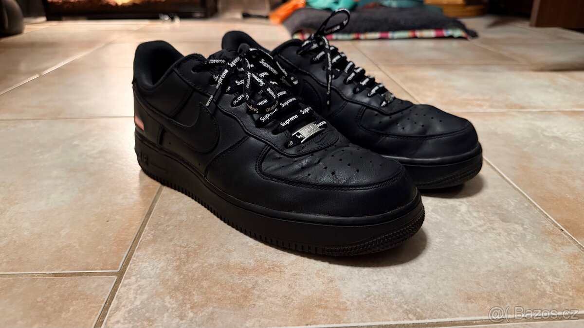 Supreme Nike Air Force 1 - Černé (vel. 44) - 4