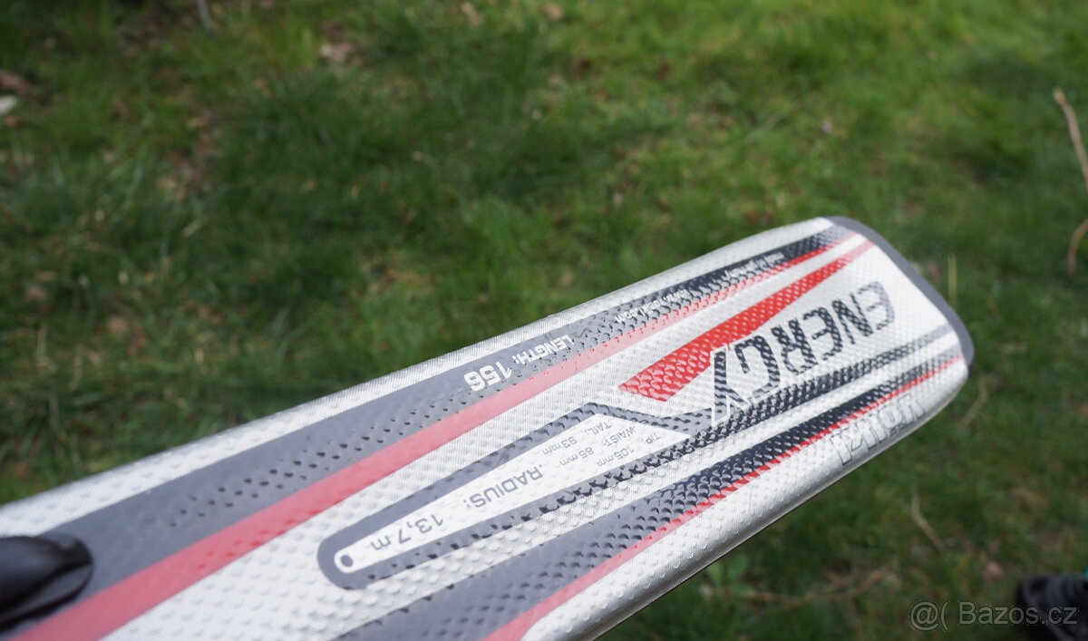 Skoro nové lyže 156 cm Volkl, skluznice bezvadná. - 4