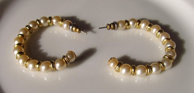 Náušnice z perliček bižuterie - 4