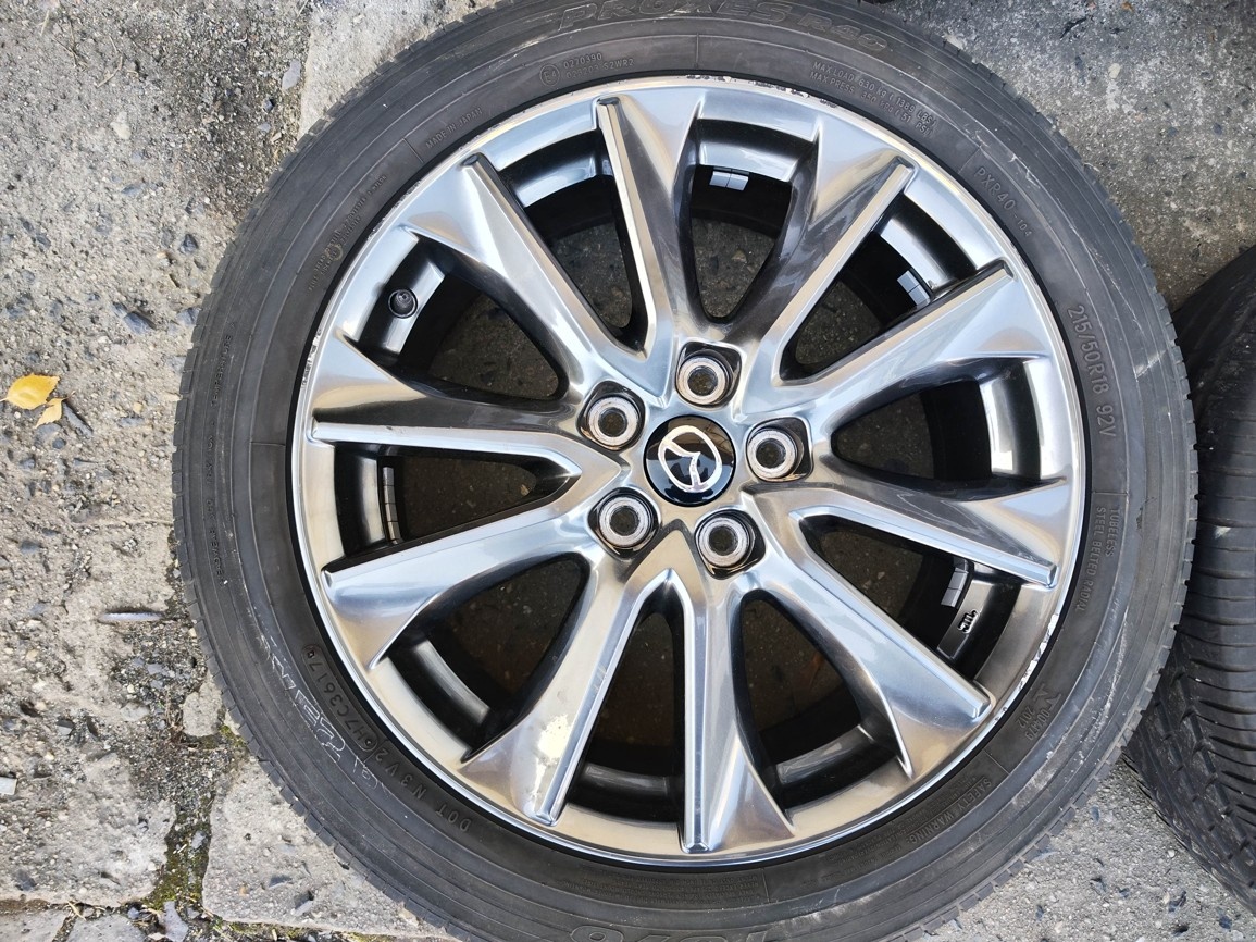 18"letní alu sada 5x114 origo Mazda CX3 5 CX7 215/50 - 4