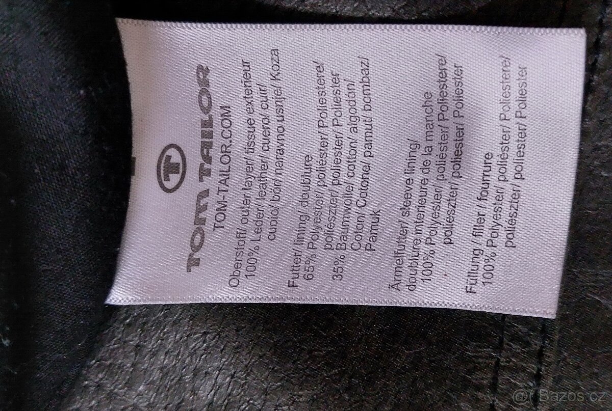 pánská kožená bunda Tom Tailor L/ XL - 4