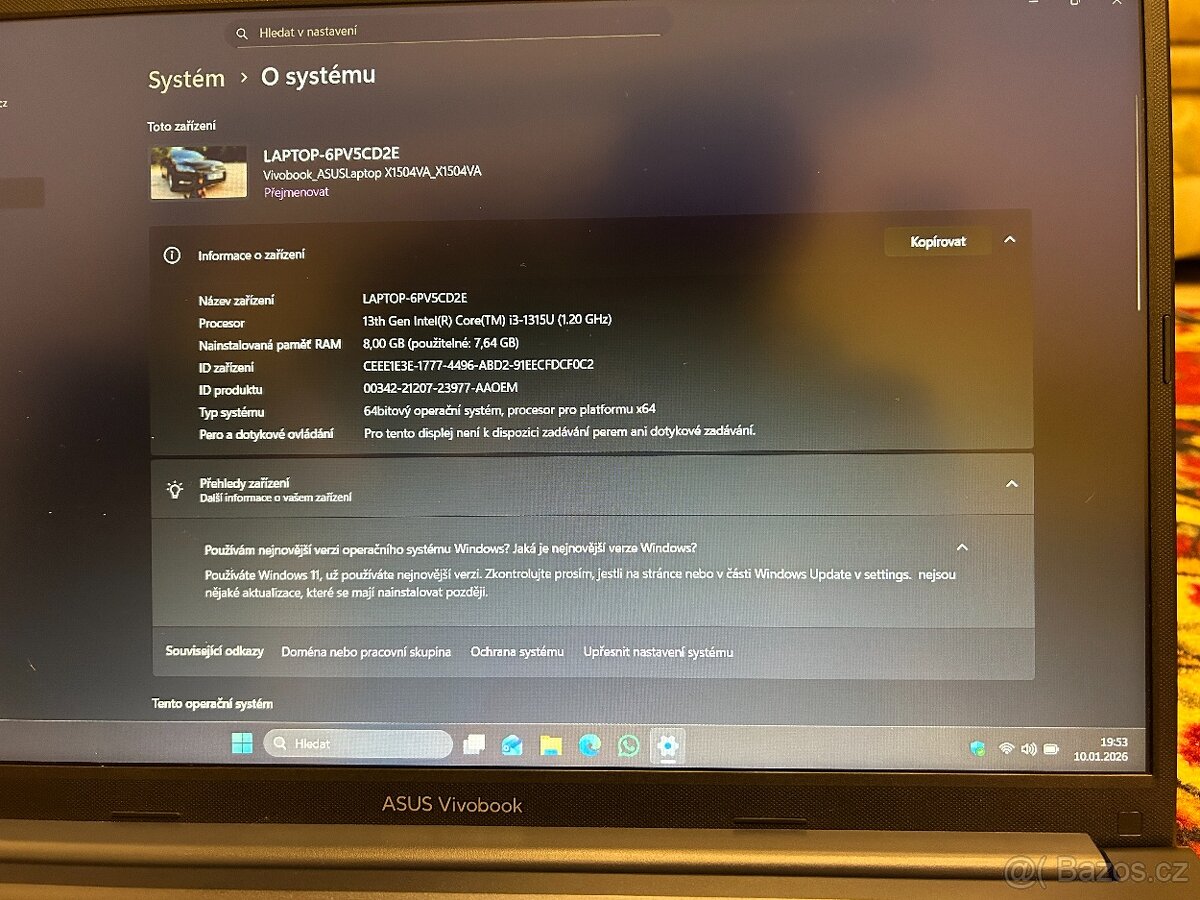 Notebook ASUS Vision Book 15 (model X1504V) - 4