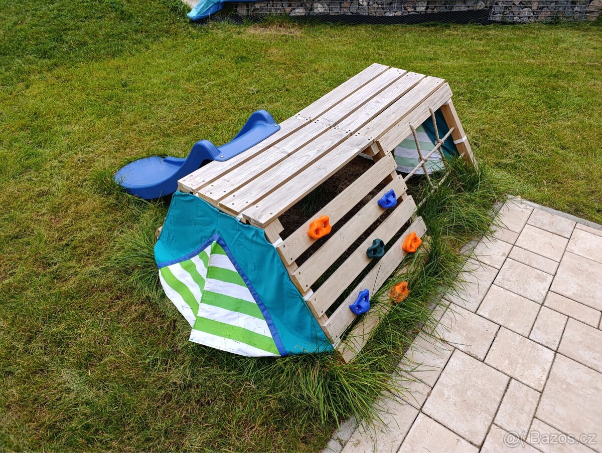 Dětská prolézačka/teepee se skluzavkou - 4