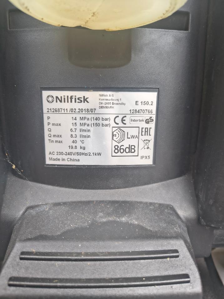 Nilfisk E 150.2 vysokotlaký čistič - 4