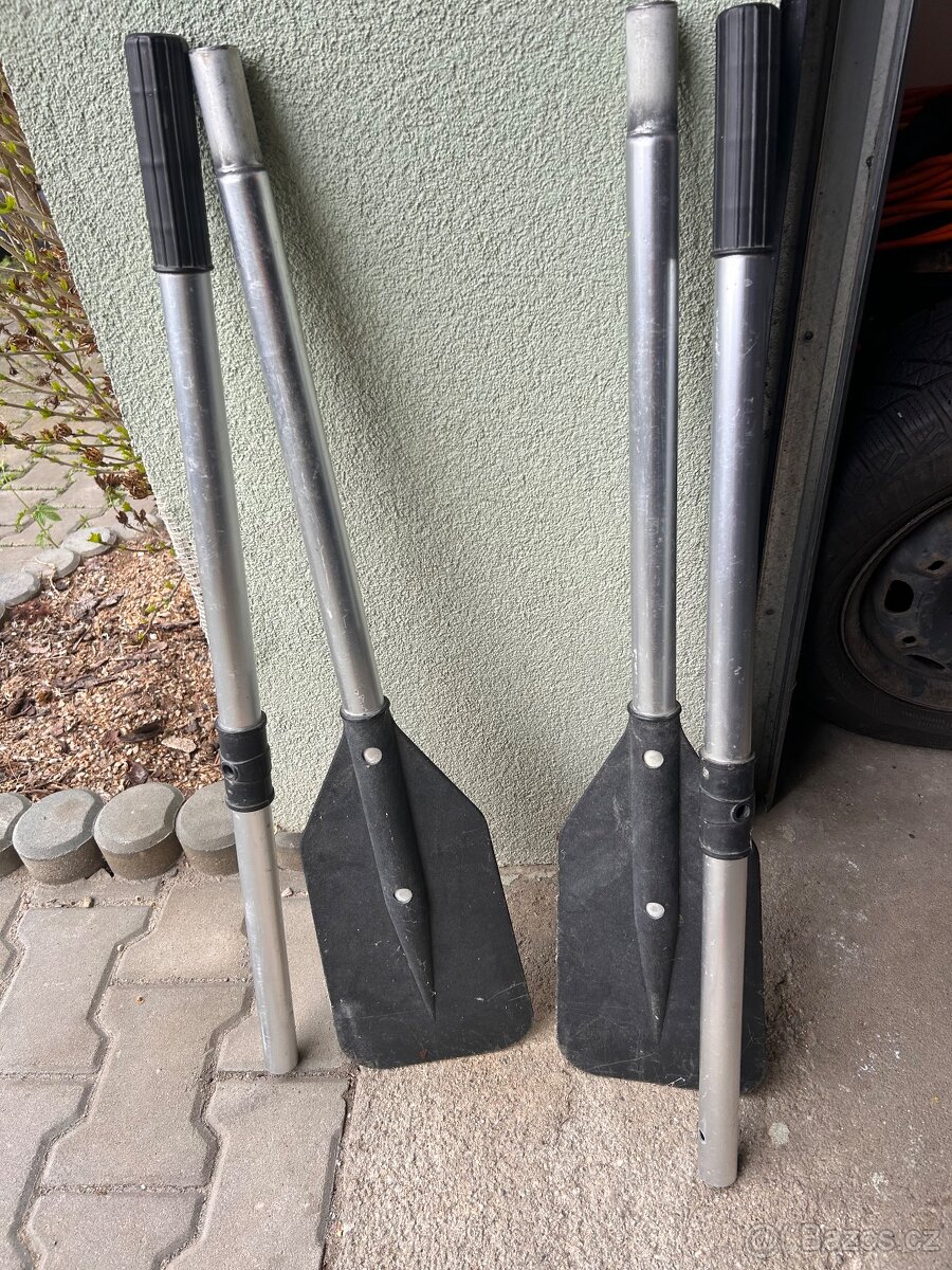 Vysokotlaká podlážka, sedátka a dvě pádla ke člunu - 4