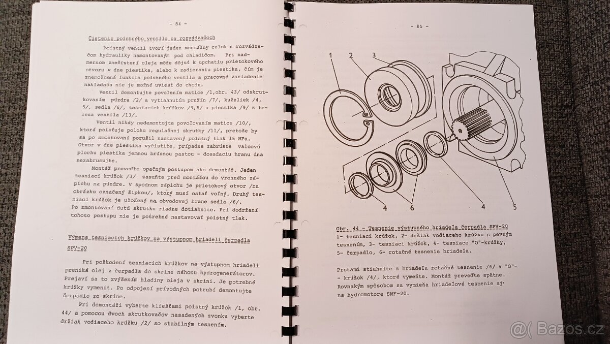 Příručka pro opravy a údržbu UNC O60 + přídavné zařízení - 4