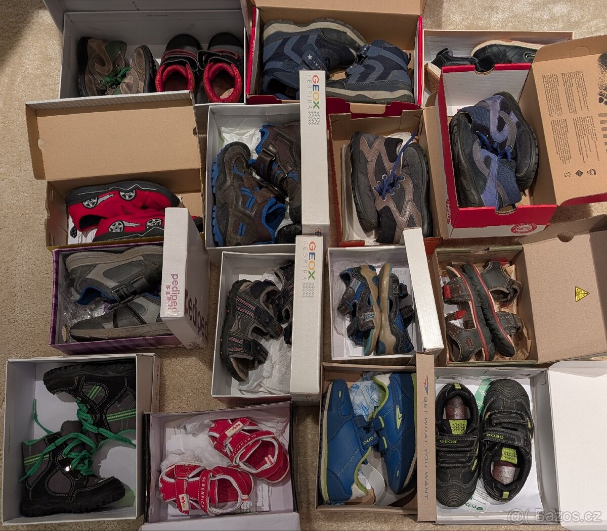 Dětské boty, různé velikosti, 16 párů - 4