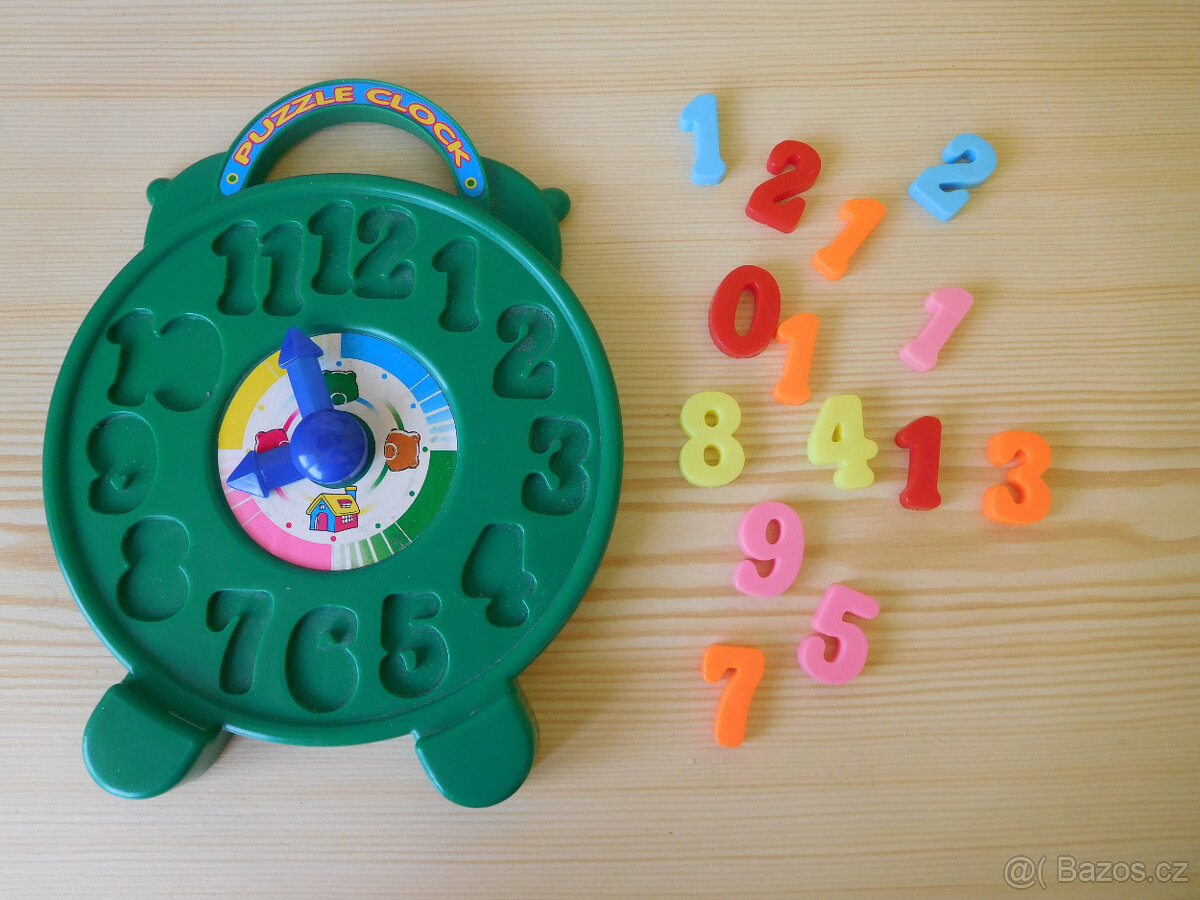 Kostky, hodiny, puzzle,motorka - 4