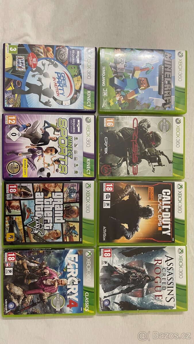 Xbox 360 s kinect, 2 ovladače a 8 her - 4