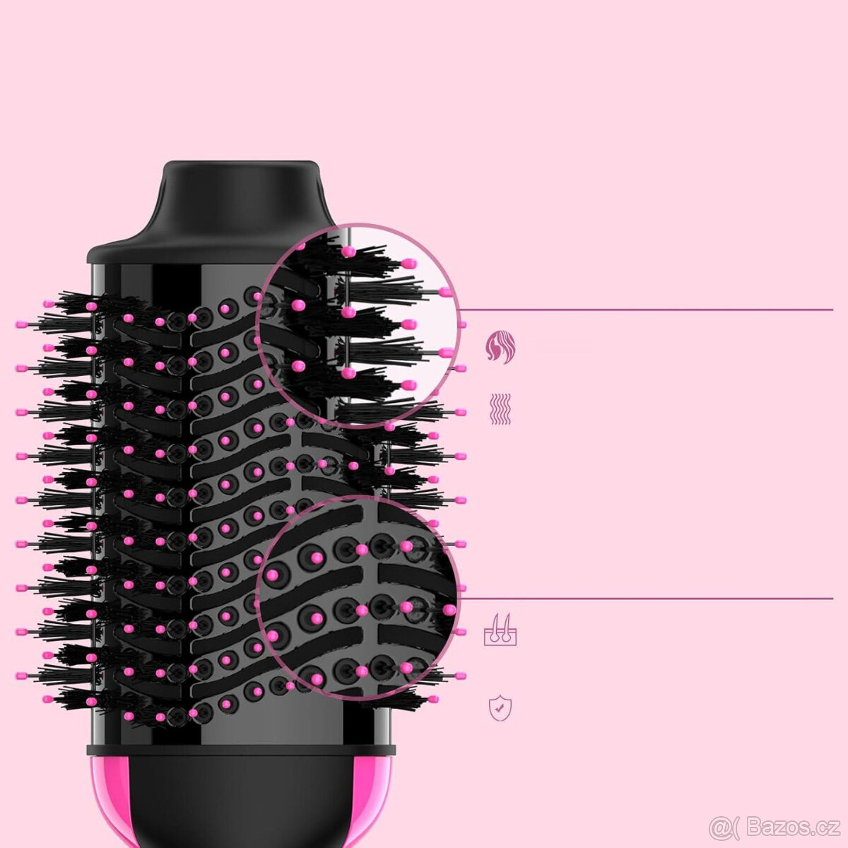 Kulmofén 2 v 1 kulma a fén / horkovzdušný kartáč - nový - 4