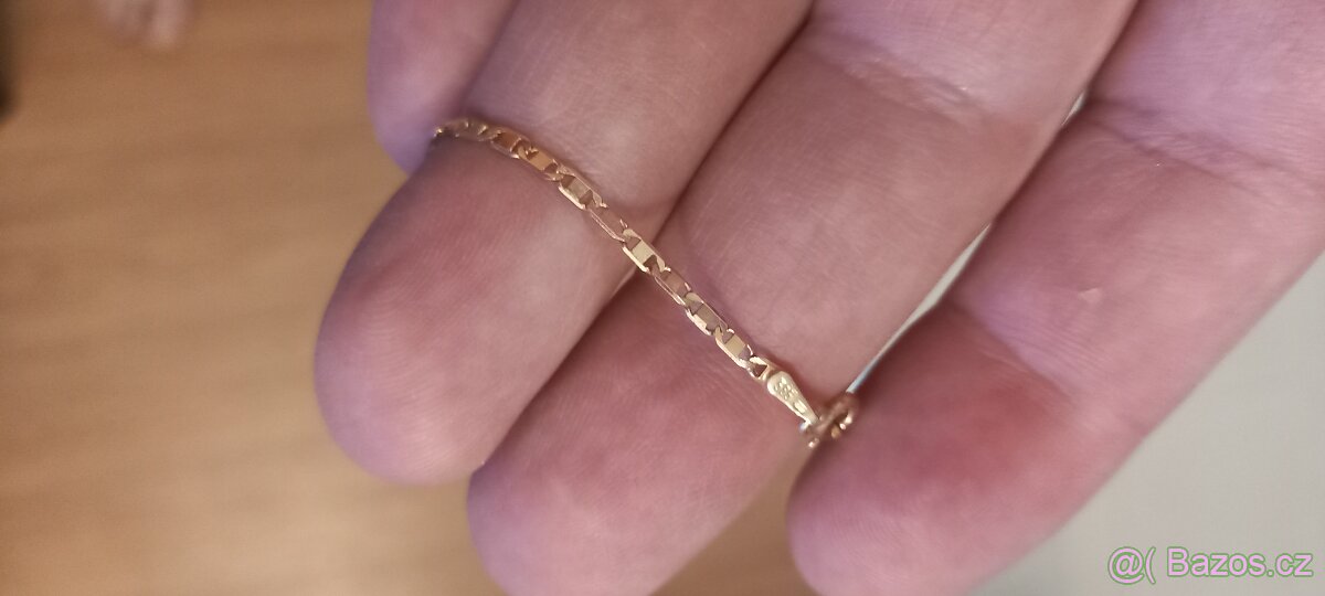 Zlatý řetízek 14karát - 4