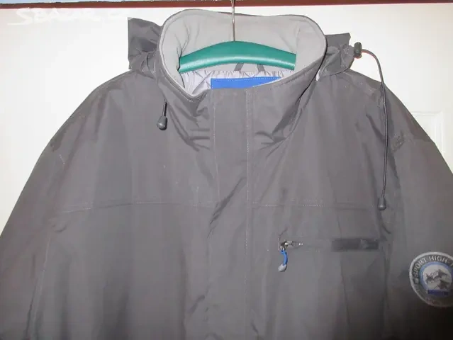 Zimní pánská tm. šedá bunda - nadměr UK XXXL. - 4
