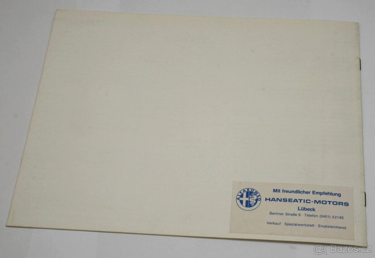 Prospekty Alfa Romeo Alfetta-Giulietta 2 - 33 4x4 - 4