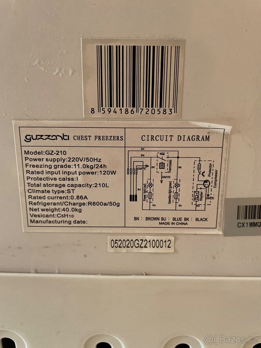 Pultový mrazák Guzzanti - 4