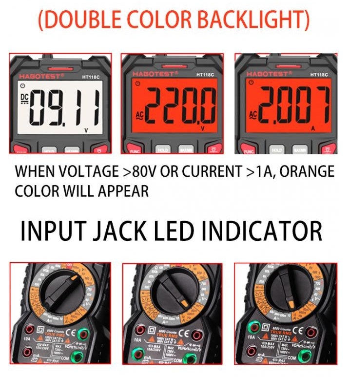 Prodám digitální multimetr HABOTEST HT118C - 4