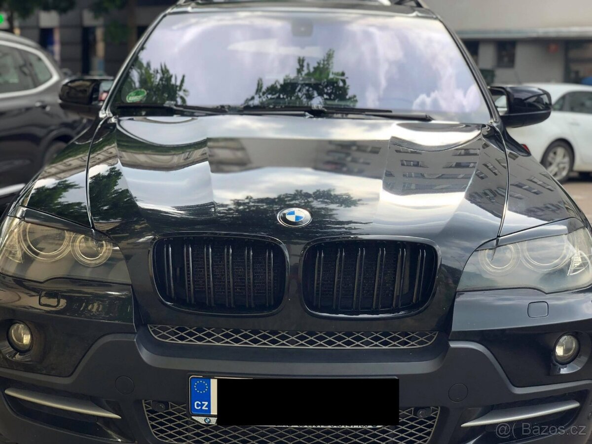 Mračítka na světla pro BMW X5/X6 - E70/E71 - černý lesk - 4